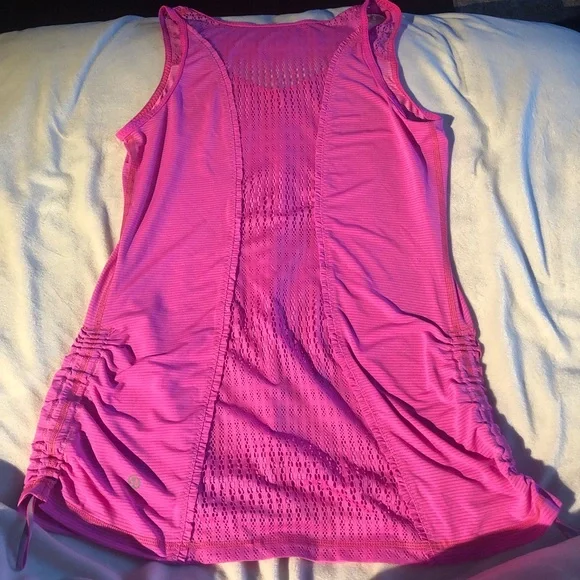 Lululemon Pink Stripped Tank Top Size 4/6 Small - Picture 4 of 6
